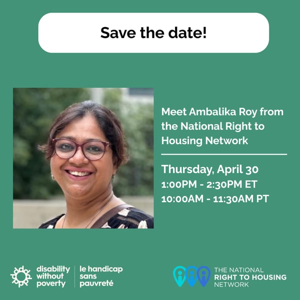 Promotional graphic for April 30 event